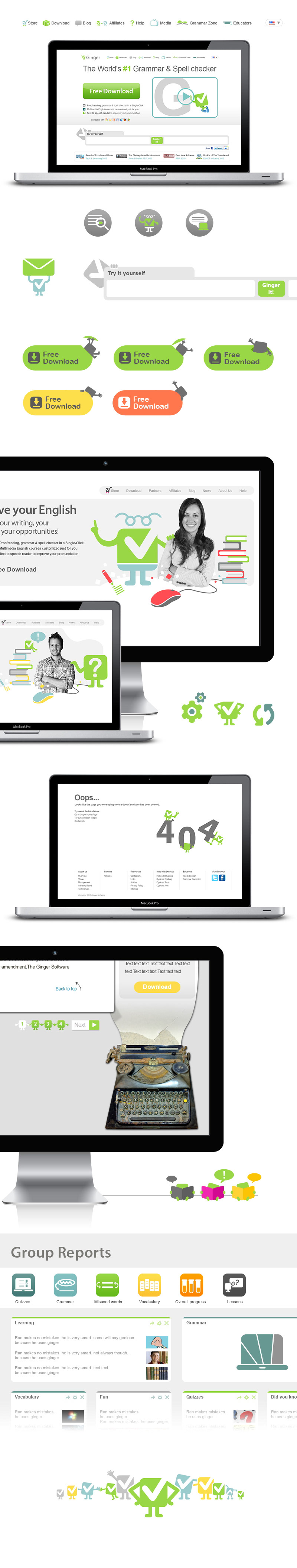Ginger software Web and UI, picture 6